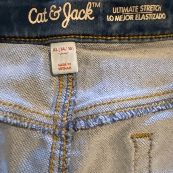CAT & JACK DENIM SKIRT SIZE XL (14-16) ULTIMATE STRETCH IN GREAT CONDITION. - Picture 7 of 11